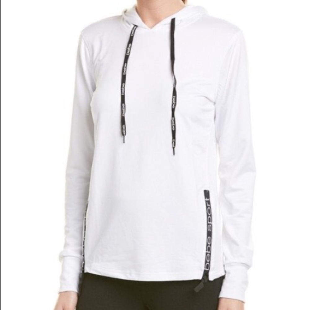 Bebe Sport Small Tech Terry Side Zip Hoodie